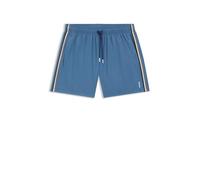 BOSS Badeshorts mit Signature-Streifen und Logo - Style Iconic, 50491594 Hellblau XL
