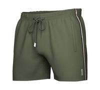 BOSS Badeshorts mit Label Stitching Modell 'ICONIC' in Khaki, Größe XL