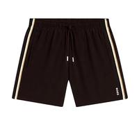 BOSS Badeshorts mit Label Stitching Modell 'ICONIC' in Dunkelbraun, Größe M
