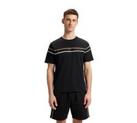 BOSS Black T-Shirt Herren Rundhals Baumwolle & Mix Schwarz, L