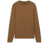 BOSS Porsche x BOSS Langarmshirt mit glänzendem Logo - Style TS_PS Icons70 Long, 50569474 Braun S