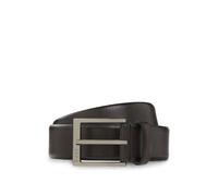 BOSS Gürtel aus genarbtem italienischem Leder mit polierter Dornschließe - Style Elloy-Gr_Sz35, 50553210 Dunkelbraun 85
