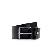 BOSS In Italien gefertigter Ledergürtel mit Signature-Streifen-Detail - Style Ther-Flag-E_Sz35, 50486839 Schwarz 105