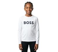 BOSS Kids-Longsleeve aus Baumwolle mit Kontrast-Logo - Style J25P25/84906A, J25P25 Weiß 126