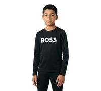 BOSS Kids-Longsleeve aus Baumwolle mit Kontrast-Logo - Style J25P25/84906A, J25P25 Schwarz 162