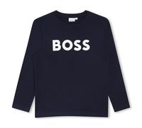 BOSS Kids-Longsleeve aus Baumwolle mit Kontrast-Logo - Style J25P25/84906A, J25P25 Dunkelblau 102