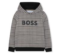 BOSS Kids-Fleece-Hoodie aus Baumwoll-Mix mit Print-Muster - Style J52357/09B04A, J52357 Schwarz 102