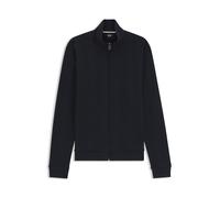 BOSS Jacke aus Baumwoll-Mix mit Waffelstruktur - Style Structure Zip Jacket, 50559332 Dunkelblau L