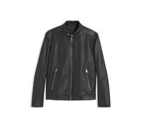 BOSS Jacke aus genarbtem Leder mit Logo-Details - Style H-Mansell5, 50564586 Schwarz 58