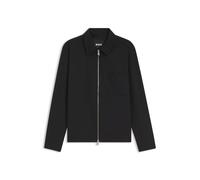BOSS Jacke aus Schurwolle mit Reißverschluss - Style C-Carper-Zip-253, 50569355 Schwarz 54