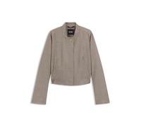 BOSS Jacke aus Stretch-Wolle mit Sharkskin-Webstruktur - Style Jetosal, 50545706 Beige 32
