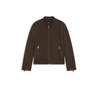 BOSS Jacke aus Veloursleder mit Reißverschlüssen an den Manschetten - Style L-Miker1, 50564929 Braun 54