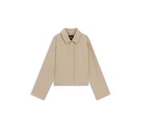 BOSS Jacke aus Woll-Mix mit verdecktem Verschluss - Style Cafeta_DF, 50543170 Hellbeige 36