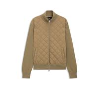 BOSS Jacke aus Wolle mit gesteppter Vorderseite - Style C-Ubon, 50555126 Beige XXXL