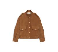 BOSS Jacke im Blouson-Stil aus Veloursleder - Style C_Sabea, 50562753 Braun 42
