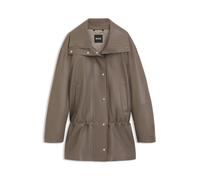 BOSS Jacke im Parka-Stil aus Leder - Style Saloro, 50564791 Braun 40