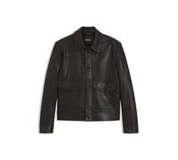 BOSS Jacke im Piloten-Stil aus Nappaleder - Style L-Mabor1, 50553930 Dunkelbraun 46