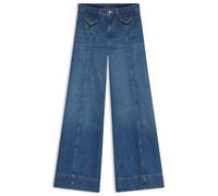 BOSS Jeans mit weitem Beinverlauf und hohem Bund in Vintage-Waschung - Style C_JANE HR, 50564408 Blau 27/32