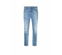 Slim Fit Jeans im 5-Pocket-Design Modell 'Delaware' 34/34 men Blau