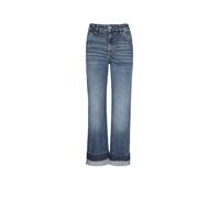 BOSS Slim-Fit Jeans aus indigoblauem Stretch-Denim mit umgeschlagenen Hosensäumen - Style PARKWAY SLIM STRAIGH, 50552428 Blau 30/30
