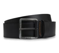 Hugo Boss Ledergürtel Jeeko mit Logo-Schließe Schwarz Größe 85 Herren
