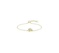 BOSS Jewelry Armband für Damen Kollektion LIVE PRECIOUS aus Hellgelbem Gold mit Verschlungenen Ringen und Kristallen - 1580757