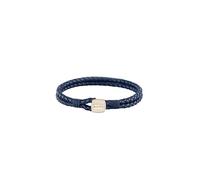 BOSS Jewelry armband für Herren Kollektion SEAL mit Blauem Leder und Edelstahlverschluss in Roségold - 1580668M