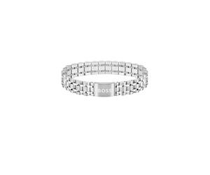 BOSS Jewelry Armband mit Knebelverschluss für Herren Kollektion OWAN aus Edelstahl