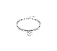 BOSS Jewelry Armband mit Schmuckperlen für Damen BEADS COLLECTION aus Edelstahl mit einem Herzförmigen Anhänger - 1580075