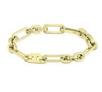 BOSS Jewelry Gliederarmband für Damen Kollektion HAILEY in Gelbgold mit einem B-förmigen Charm - 1580324