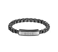 BOSS Jewelry Gliederarmband für Herren Kollektion DEVON aus Schwarzem Edelstahl - 1580598M