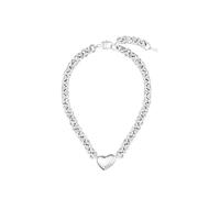 BOSS Jewelry Gliederhalskette für Damen Kollektion HONEY LOVE aus Edelstahl mit einem Herzförmigen Anhänger - 1580636