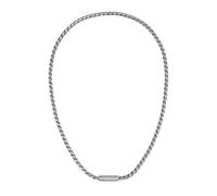 BOSS Jewelry Gliederhalskette für Herren Kollektion DORAN aus Edelstahl mit einer Gravierten Plakette - 1580693
