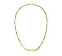 BOSS Jewelry Gliederhalskette und Gliederarmband für Herren Kollektion DORAN aus Edelstahl mit einer Gravierten Plakette