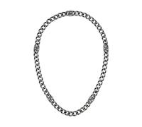 BOSS Jewelry Gliederhalskette für Herren Kollektion DOUBLE B ABSOLUTE aus Edelstahl mit Doppel-B Charms - 1580744