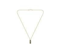 BOSS Jewelry Gliederhalskette für Herren Kollektion KASSY EMBLEM aus Gelbgold mit einem Anhänger aus schwarzem Email - 1580678