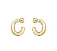 BOSS Jewelry Halskette, Armreif oder Creolen für Damen Kollektion LIVE aus Edelstahl mit Gelbgoldbeschichtung