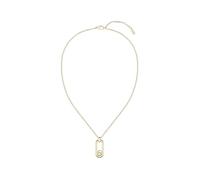 BOSS Jewelry Halskette, Gliederarmband oder Ohrhänger für Damen Kollektion DOUBLE B SWING aus Gelbgoldenes Edelstahl