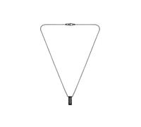 BOSS Jewelry Halskette mit Anhänger für Herren Kollektion CANDOR JEWELRY aus Schwarzem Edelstahl - 1580750