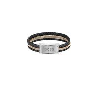 BOSS Jewelry Lederarmband für Herren Kollektion GALEN aus Beige, Braun oder Schwarz