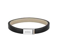 BOSS Jewelry Lederarmband für Herren Kollektion JACE Schwarz - 1580336M