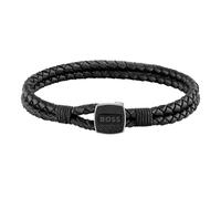BOSS Jewelry Lederarmband für Herren Kollektion SEAL Schwarz - 1580047S