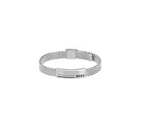 BOSS Jewelry Gliederarmband für Herren Kollektion ALEN aus Edelstahl mit einer Gravierten Plakette - 1580611