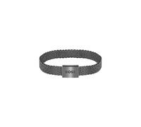 BOSS Jewelry Mesh-Armband für Herren Kollektion MESH ESSENTIALS mit Grauer Ionenbeschichtung (IP) - 1580039M