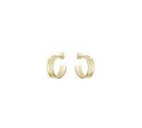 BOSS Jewelry Ohrringe für Damen Kollektion RIPPLE aus Gelbgold mit Wellenlinien - 1580776