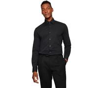 BOSS Regular Fit Hemd extra langer Arm schwarz