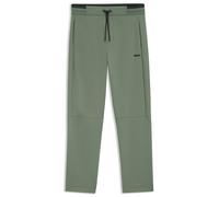 BOSS Jogginghose aus Baumwoll-Mix mit gestreiftem Bund - Style Hadim Zone, 50545246 Grün S