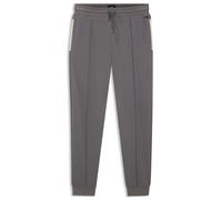 BOSS Jogginghose aus Baumwoll-Mix mit kontrastierenden Einfassungen - Style Sense Pants, 50557197 Dunkelgrau M