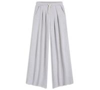 Jogginghose BOSS ORANGE "Elenyx Premium Damenmode", Damen, Gr. XL (42), N-Gr, open grau 061, Sweatware, Obermaterial: 85% Baumwolle, 13% Polyamid, 2% Elasthan, unifarben, relaxed fit lang, Hosen Joggi