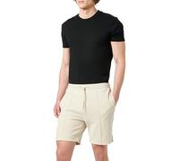 BOSS Green Regular Fit Sweatshorts aus Baumwoll-Mix Modell 'JT_JOIN HEADLO' in Offwhite, Größe S